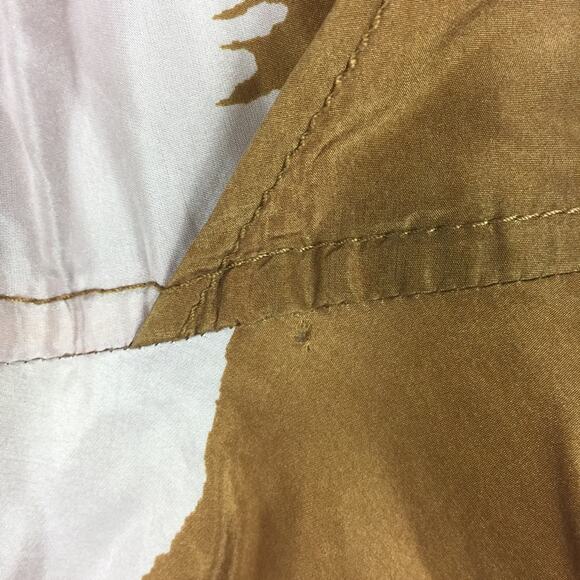 Diane Von Furstenberg Naro Midi Dress Size 4 100% Silk Tan Floral Halter DVF - Picture 11 of 14